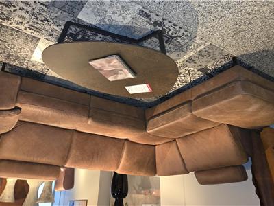 Lederland ROTTERDAM Showroommodel Harm Hoekbank met 1  relax